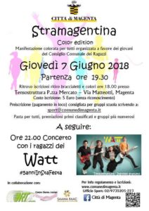 Stramagentina 2018 – color edition: giovedì 7 giugno